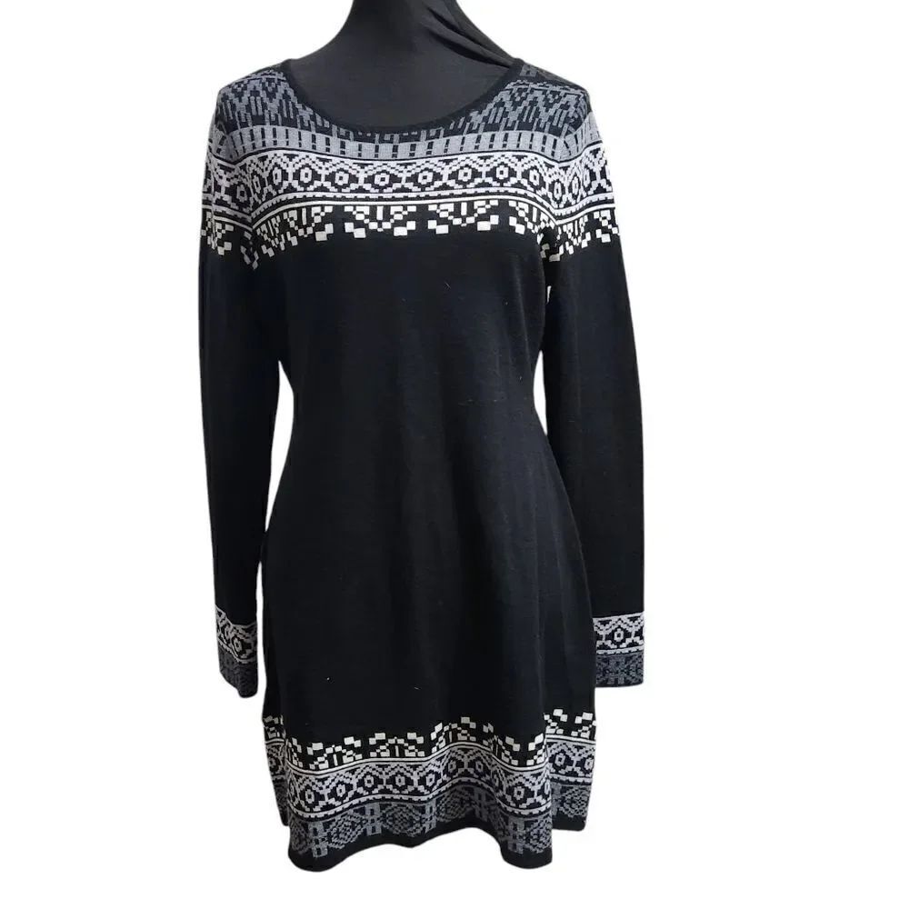 Boden Sheath Dress 6 Long Navy Short Sleeve Contrast Stitching Jersey Stretch